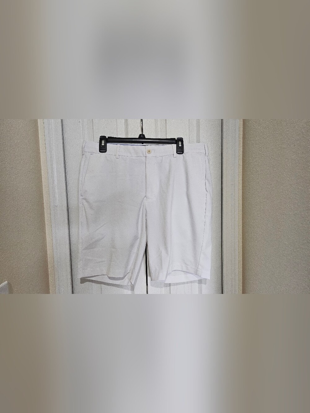 Peter Millar Crown Crafted White Golf Shorts Men's Size 35 Performance Stretch - Picture 2 of 10